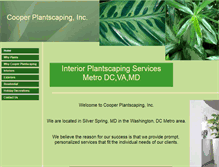 Tablet Screenshot of cooperplantscaping.com